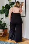 Cobblestone & Cafes Jumpsuit in Black