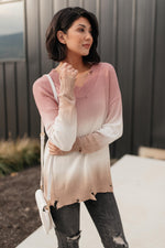 Color Melt Sweater in Mauve