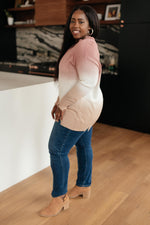 Color Melt Sweater in Mauve