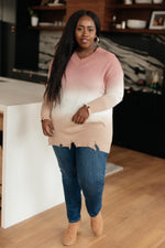 Color Melt Sweater in Mauve
