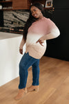 Color Melt Sweater in Mauve