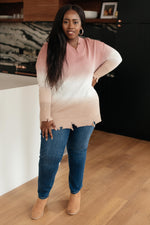 Color Melt Sweater in Mauve