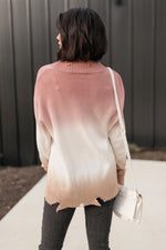 Color Melt Sweater in Mauve