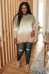 Color Melt Sweater in Olive