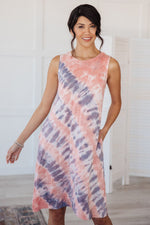 Coral Arches Tie Dye Dress