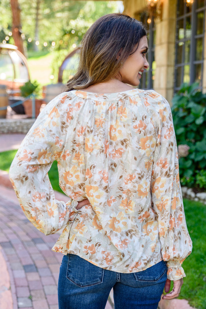 Courtney Floral Button Up Top