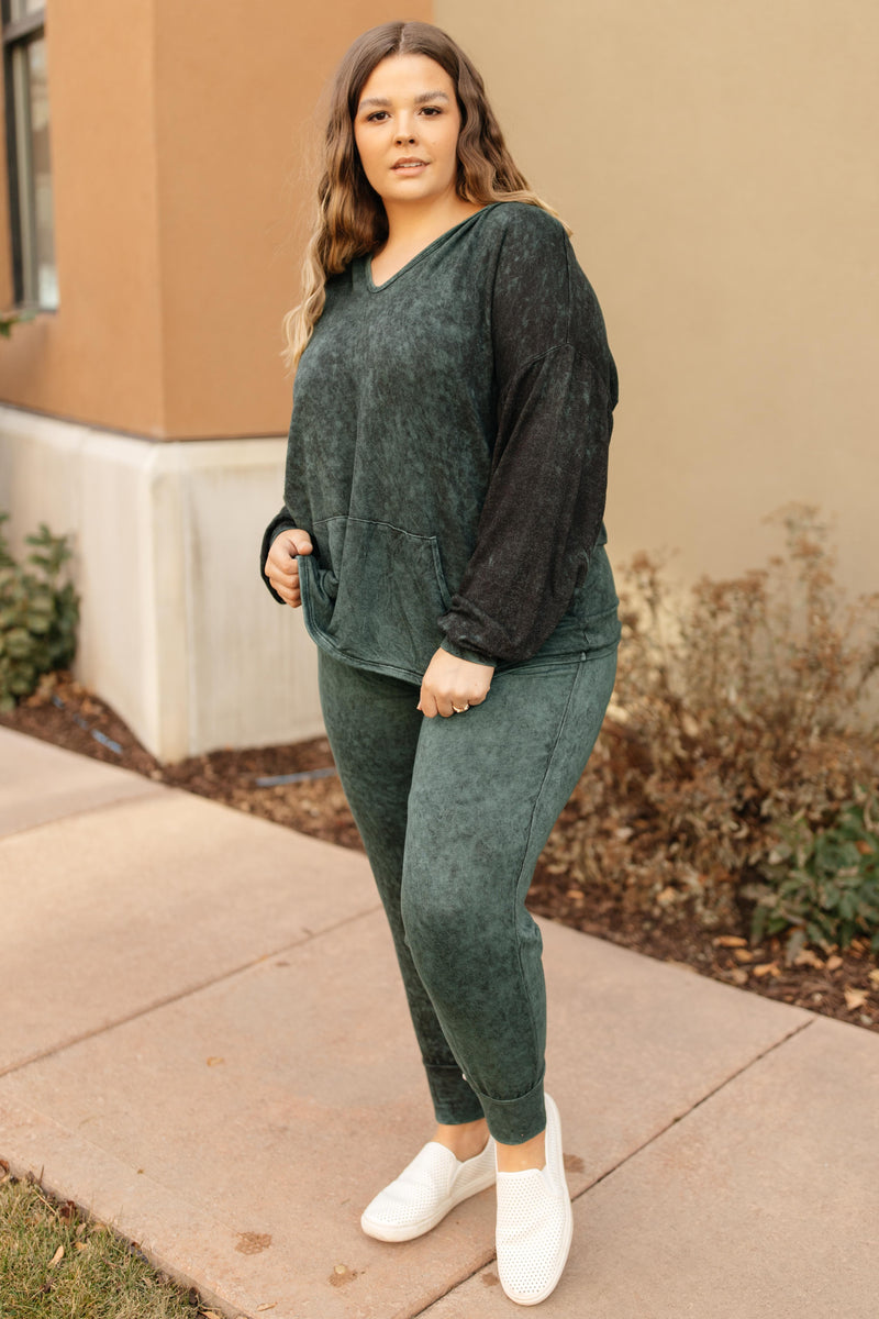 Cozy Joggers in Hunter Green