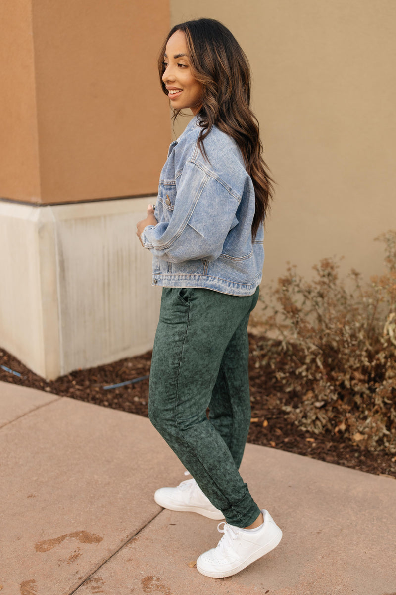 Cozy Joggers in Hunter Green