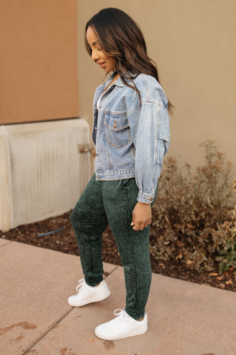 Cozy Joggers in Hunter Green