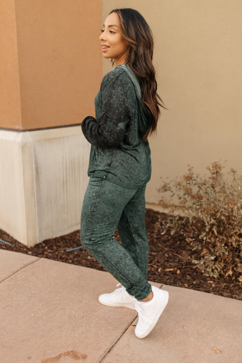 Cozy Joggers in Hunter Green