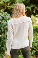 Cozy Zone Popcorn Thread Knit Sweater In Cream