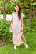 Crossing Over Tie Dye Maxi