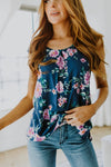 Crowd Charmer Floral Cap Sleeve Blouse