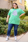 Dalmatian Tree Graphic Tee in Kelly Green