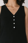 Desert Roses Tank in Black