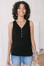 Desert Roses Tank in Black