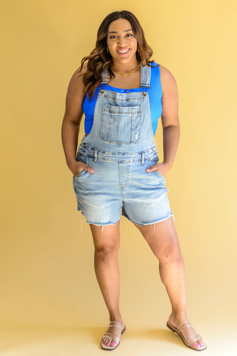 Judy Blue Devon Distressed Shortalls