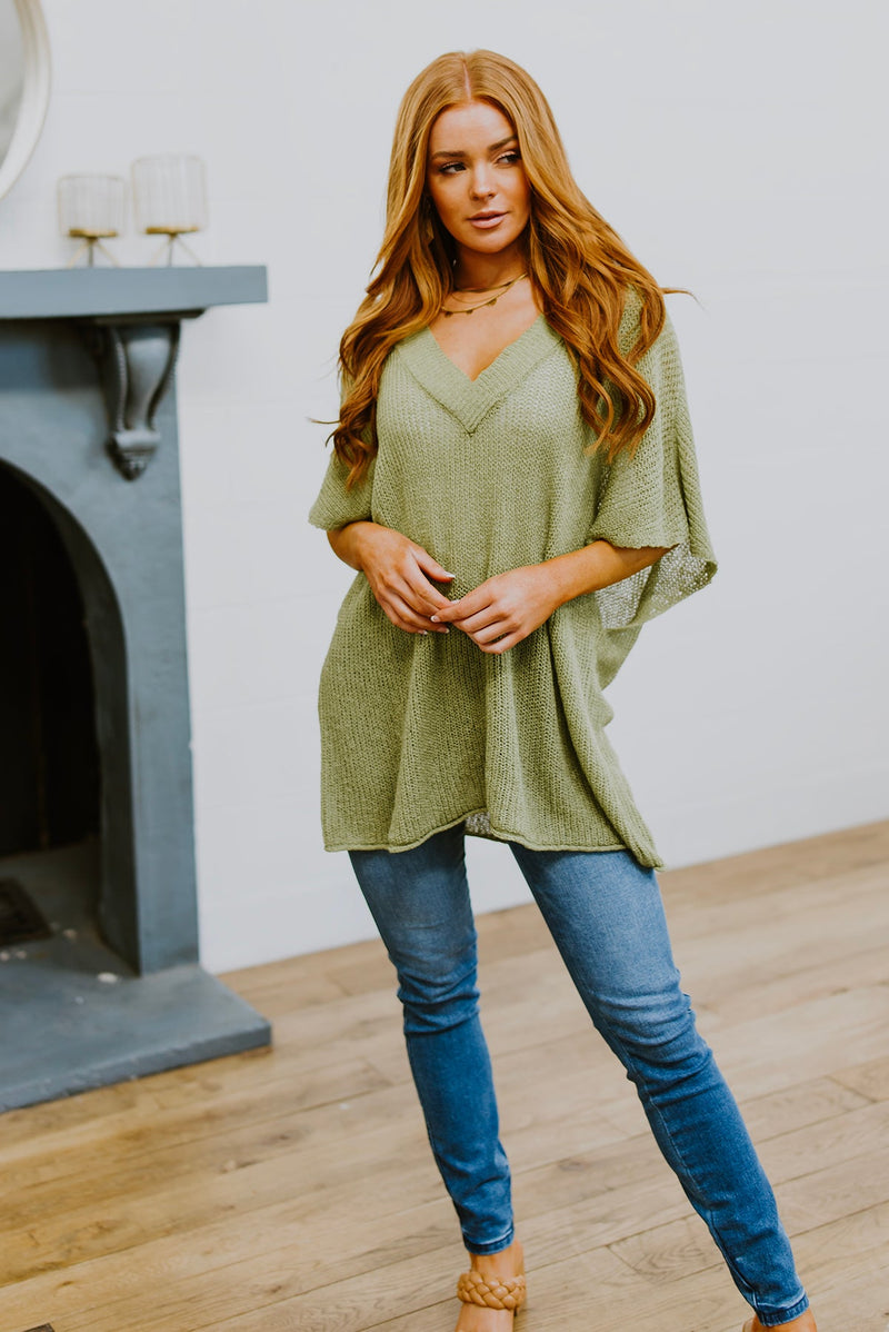 Dress For Success Oversized V-Neck Sweater