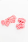 Effortless Days Stretchy Headband & Wristband Set in Watermelon