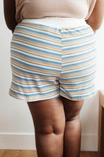 Emery Striped Shorts in Blue