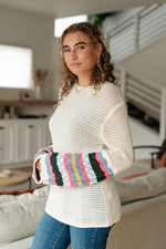 End of the Story Striped Sleeve Sweater