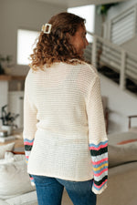 End of the Story Striped Sleeve Sweater