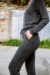 Essential Lounge Joggers In Black Lava