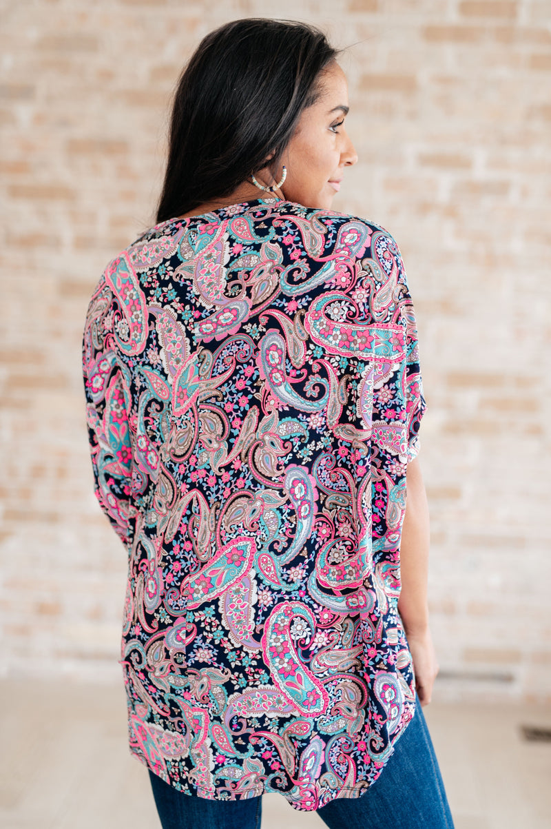 Essentially You Top in Pink Paisley