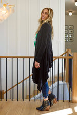 Ever Soft Cascade Cardigan With Pockets In Black