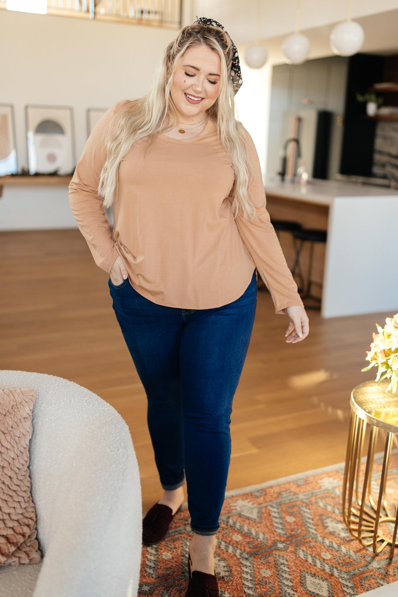 Every Girl's Favorite Basic Top in Apricot