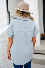 Everyday Dusty Blue Blouse