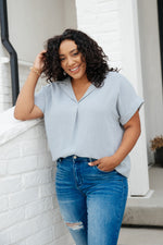 Everyday Dusty Blue Blouse