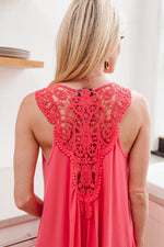 Exact Moment Dress in Coral