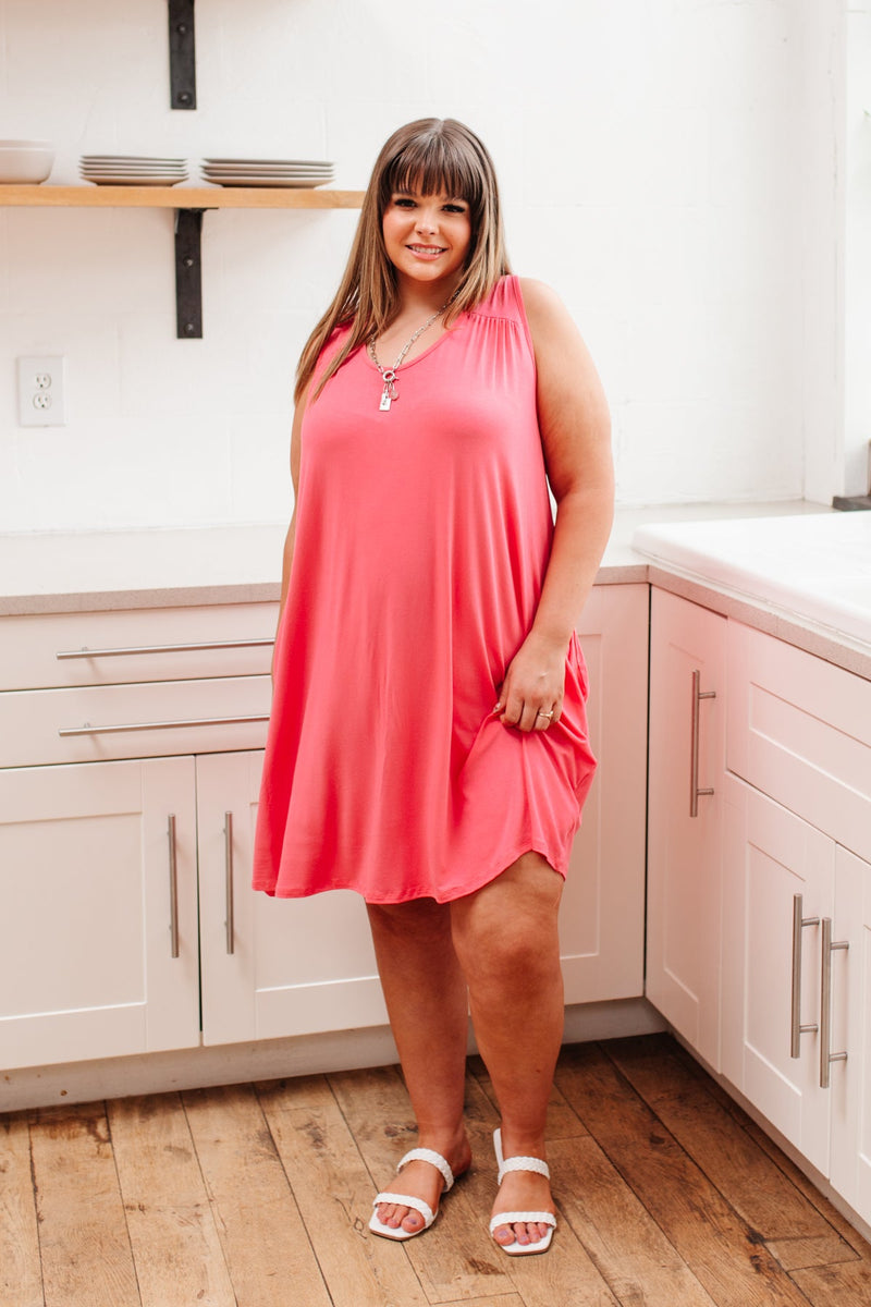 Exact Moment Dress in Coral