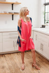 Exact Moment Dress in Coral