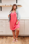 Exact Moment Dress in Coral