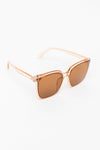 Eye On You Sunglasses in Coral Brown