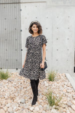 Fall Fancy Tiered Dress In Midnight