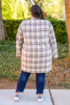 Fall In Love Plaid Jacket in Cream