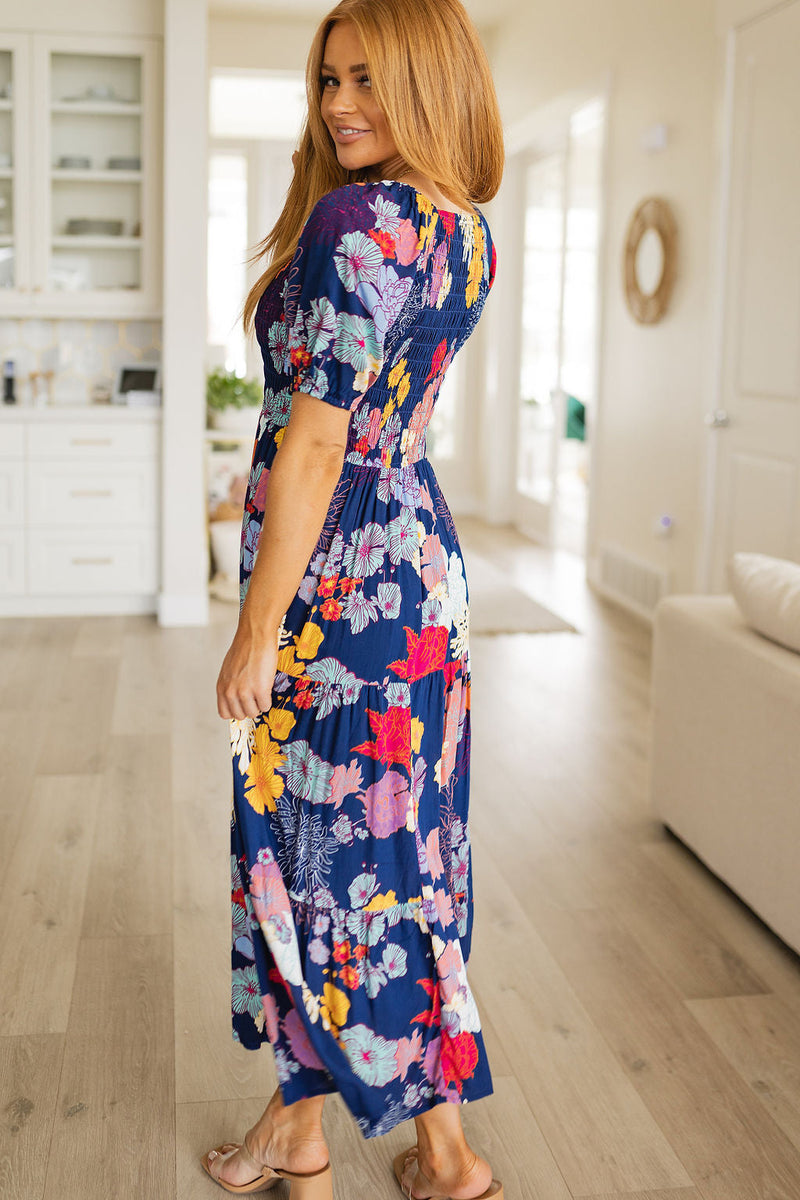 Farmer's Market Floral Maxi Dress