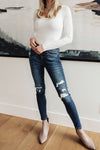 Judy Blue Feelin Warm Patch Jeans