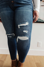 Judy Blue Feelin Warm Patch Jeans