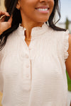 Feeling Fine Ruffle Detail Blouse