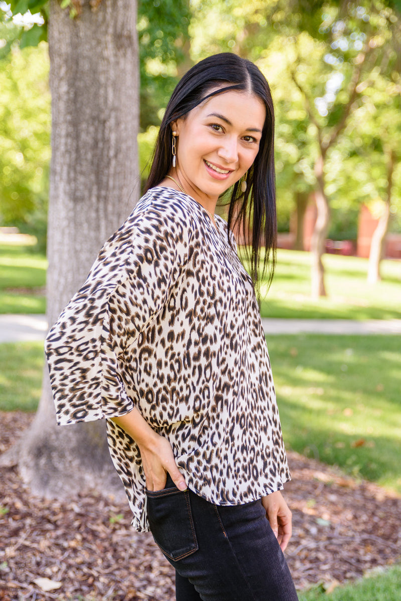 Felicity Animal Print Blouse