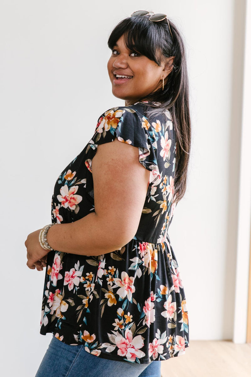 Floral A-line top