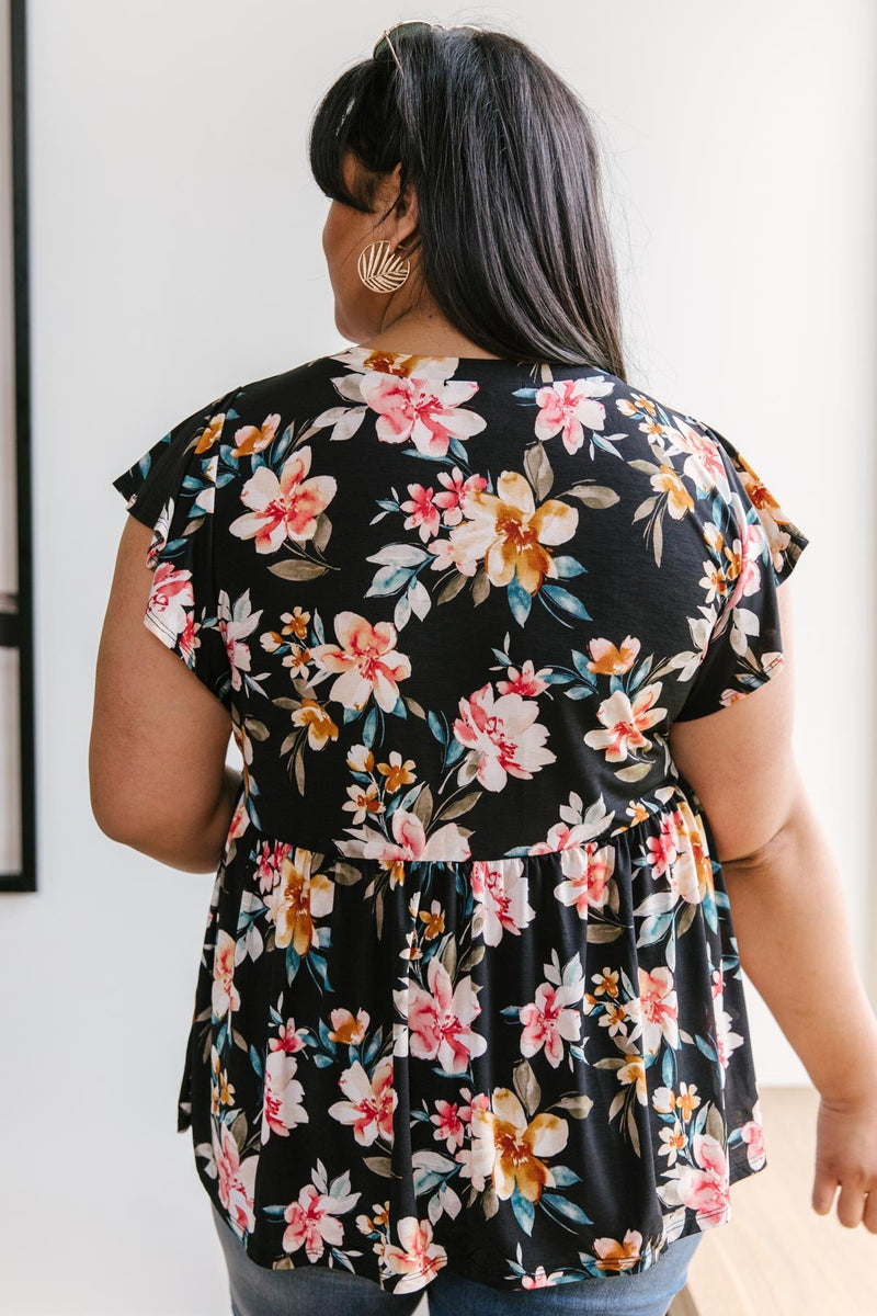 Floral A-line top