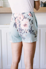 Floral Wild Side Lounge Bottoms In Sage