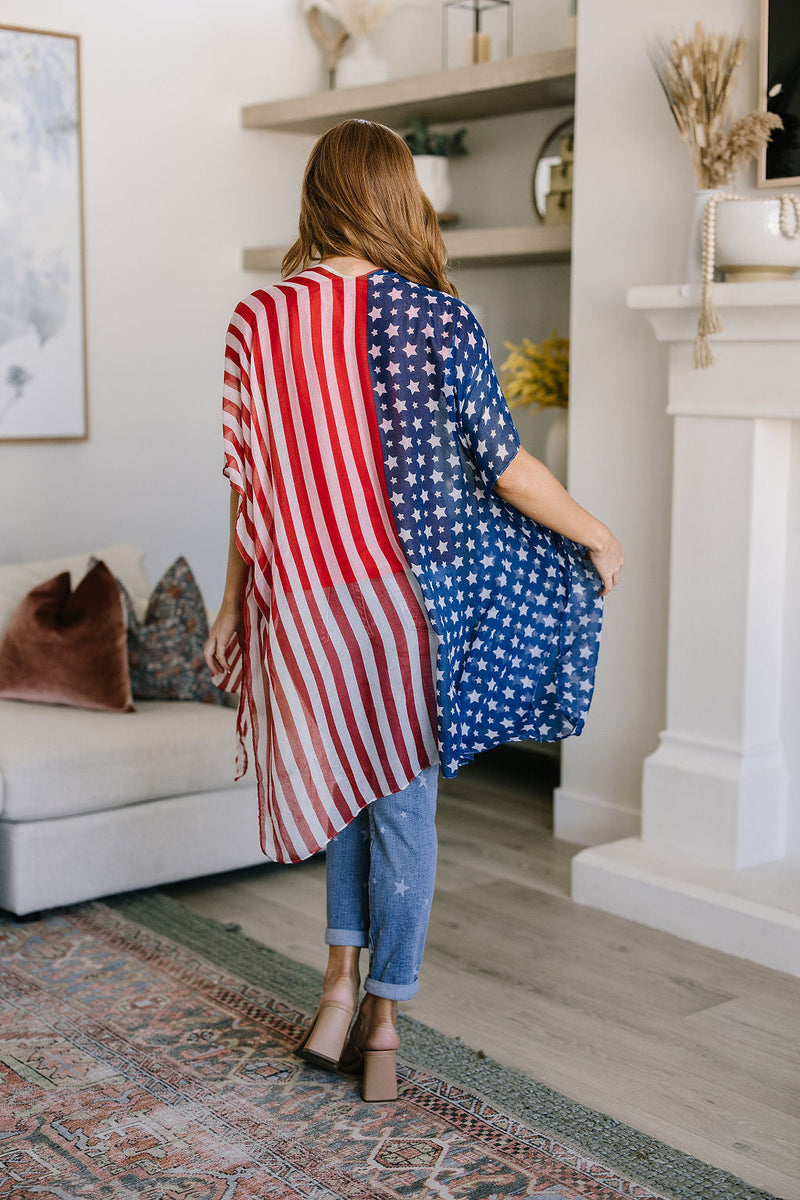 Fluttering Flag Kimono