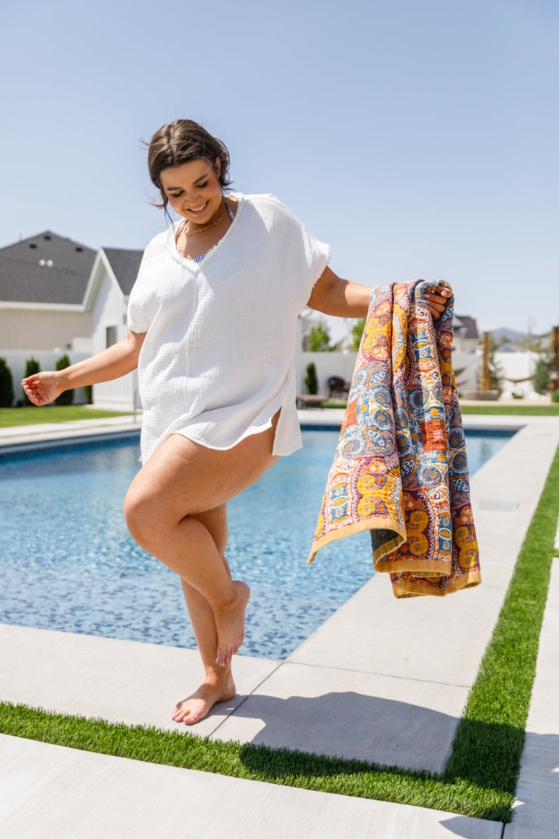 PREORDER: Luxury Beach Towel in Boho Medallion