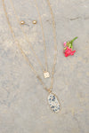 Geometric Natural Stone Necklace